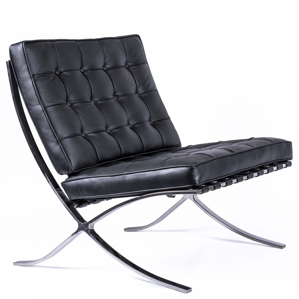 Sillón Barcelona HQ Con Otomana De Cuero Con Flores - Imagen 4