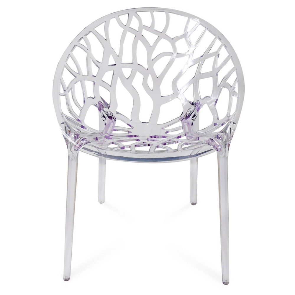 Silla transparente Chrystal perfecta para el jardín - Imagen 2