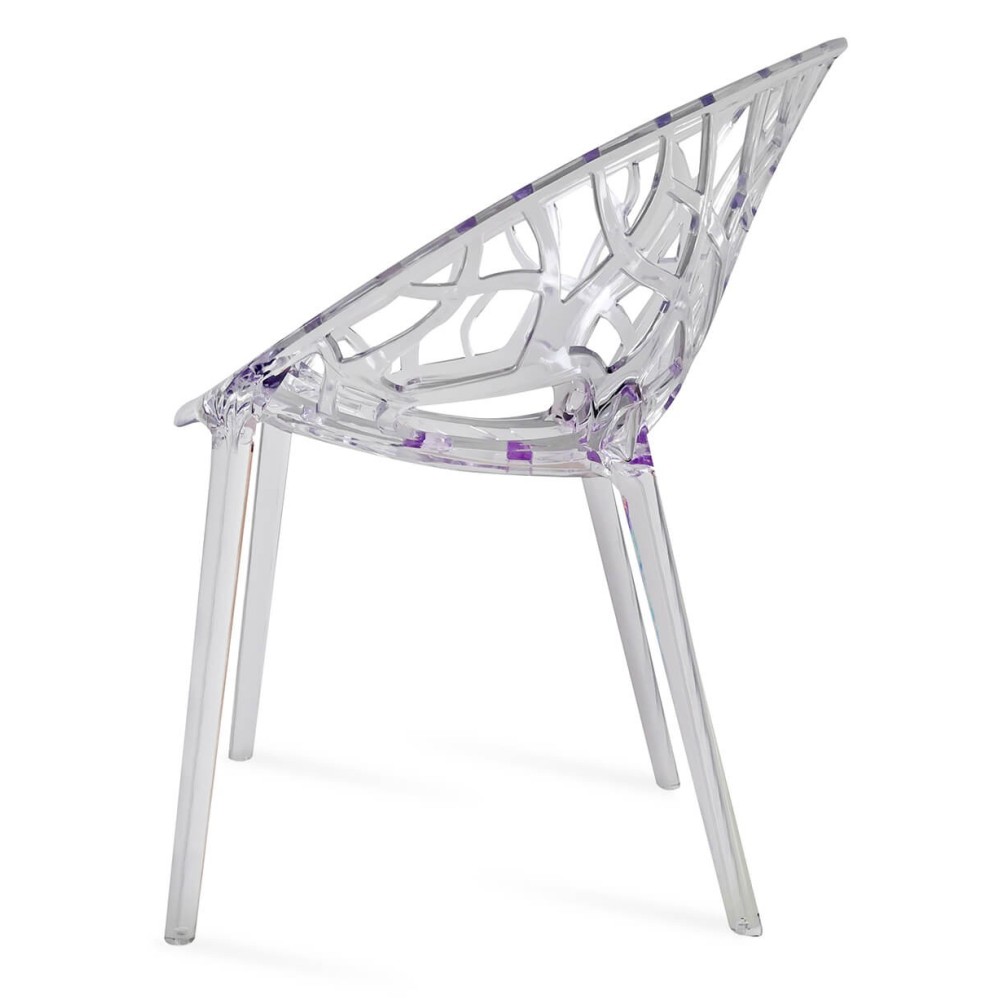 Silla transparente Chrystal perfecta para el jardín - Imagen 3