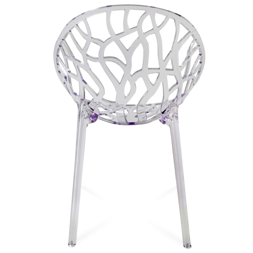 Silla transparente Chrystal perfecta para el jardín - Imagen 4