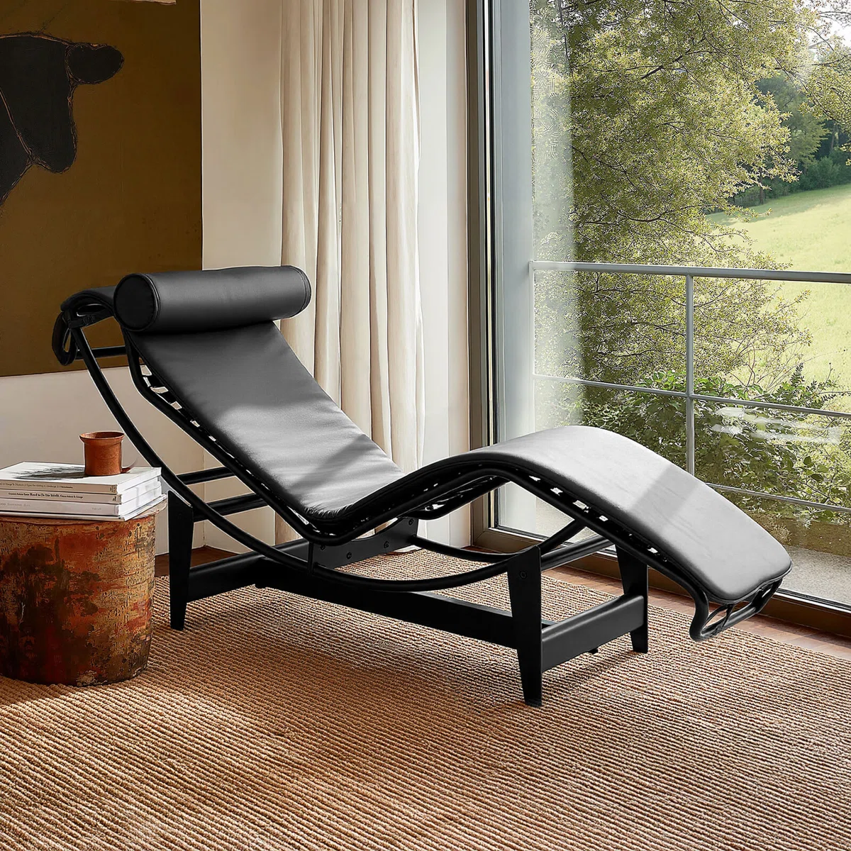 Chaise Longue Ergonómica Reclinable de Piel Sintética - Imagen 4